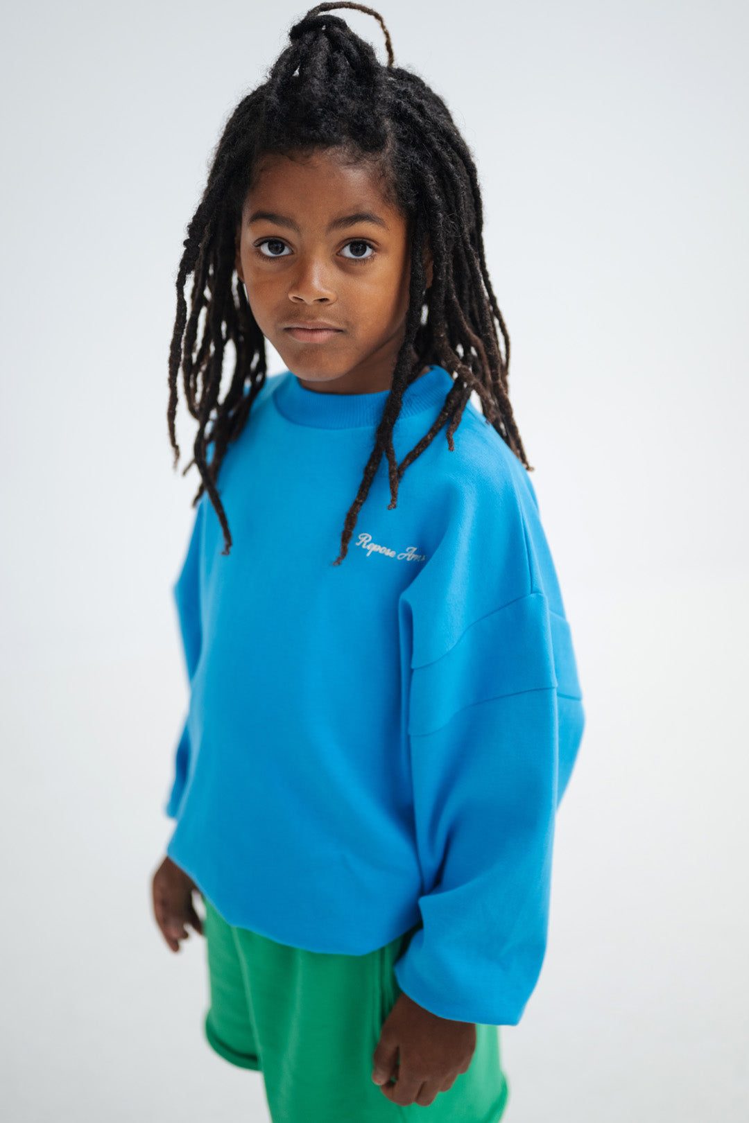 crewneck sweater - azure wave