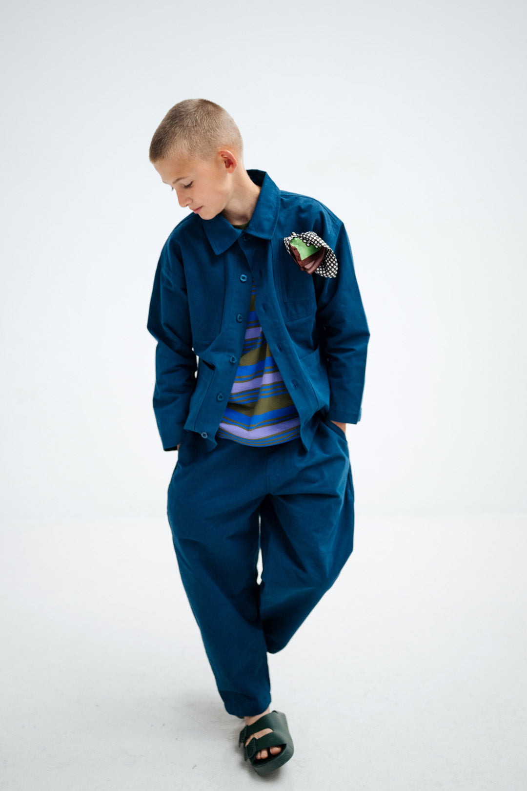 worker jacket - deep sea blue