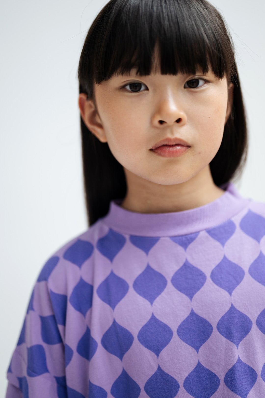 folded pleat tee - soft harlequin