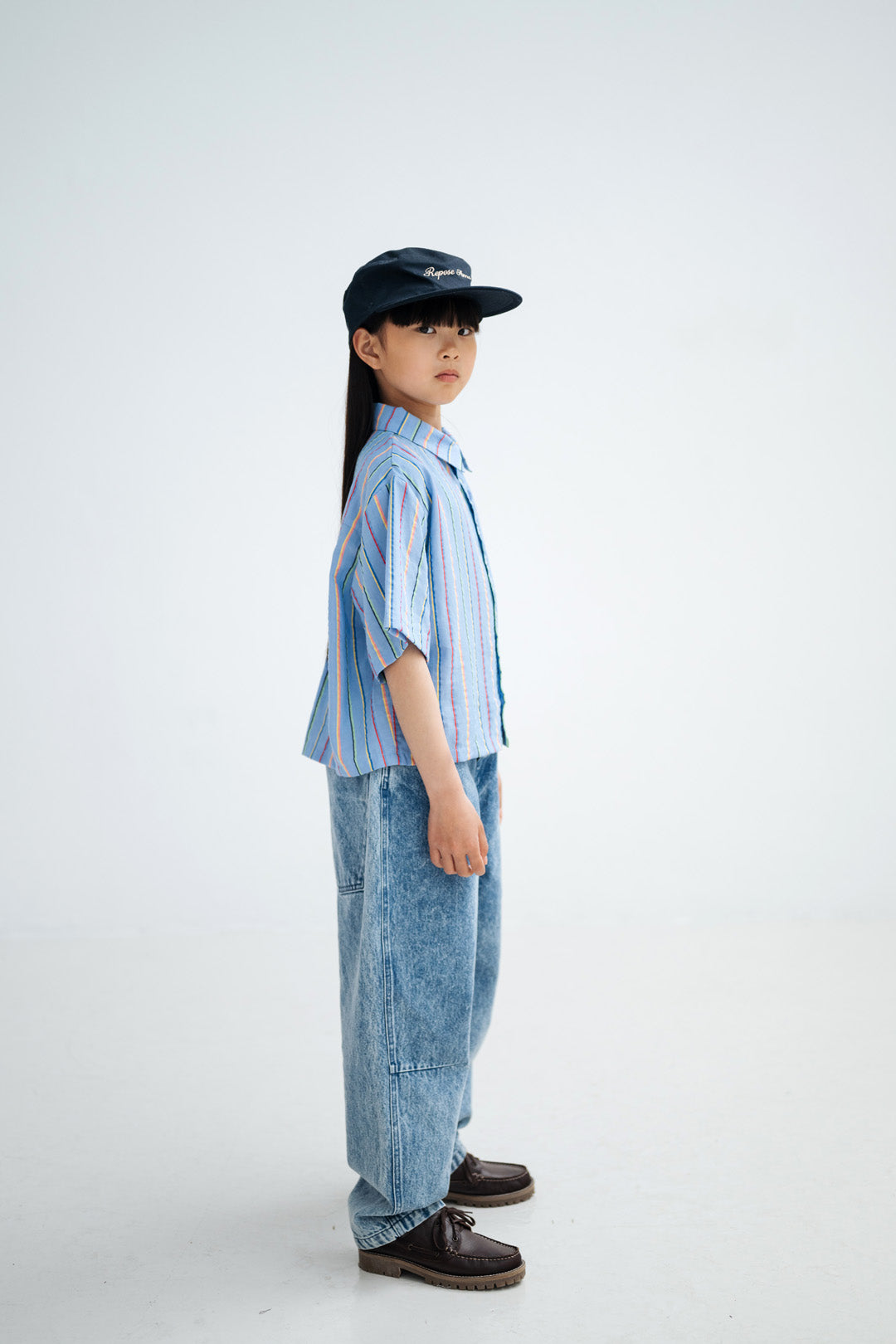 barrel pant - acid blue