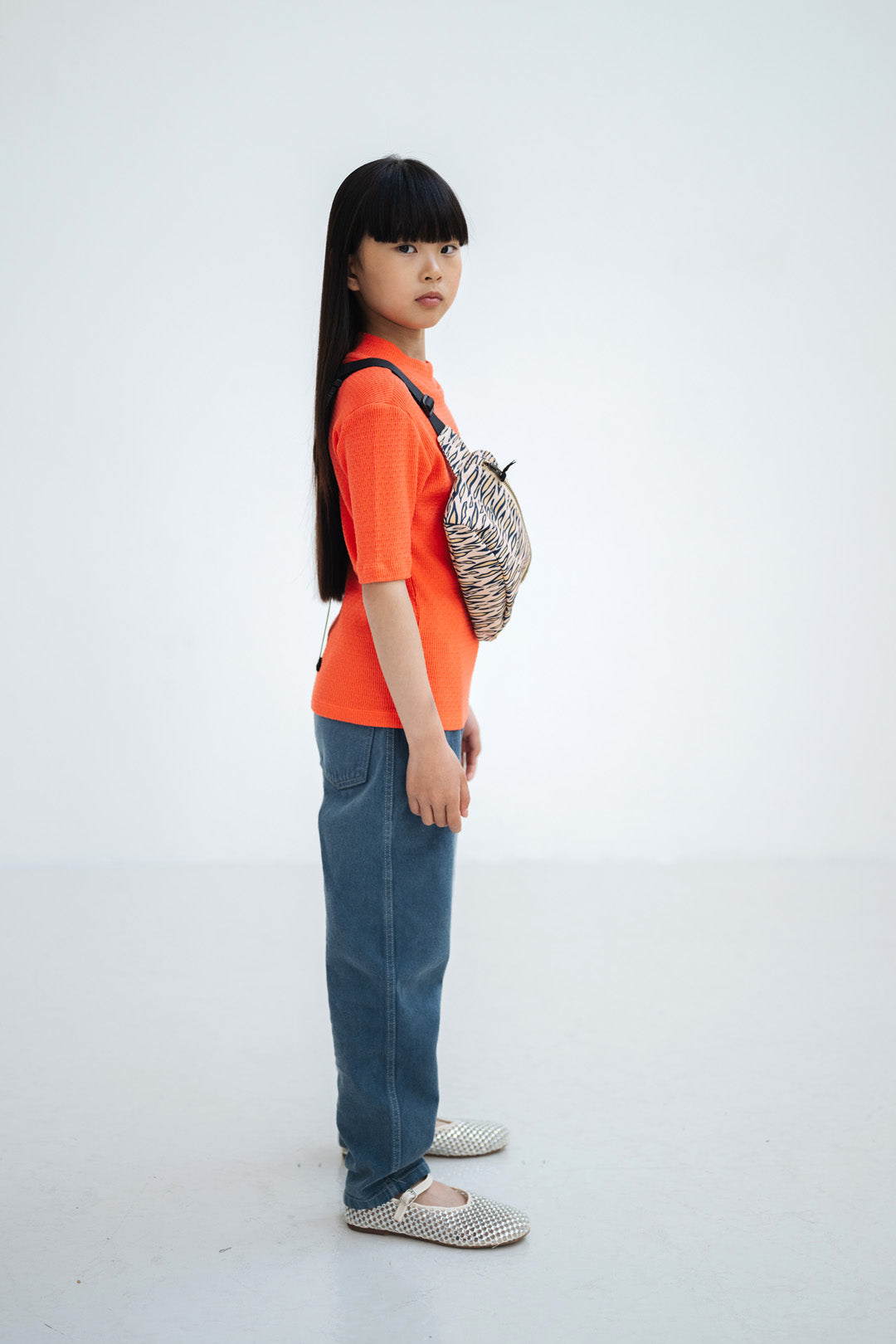 slim turtle neck SS - coral dusk