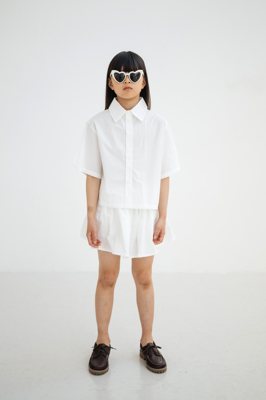 boxy blouse - crips white