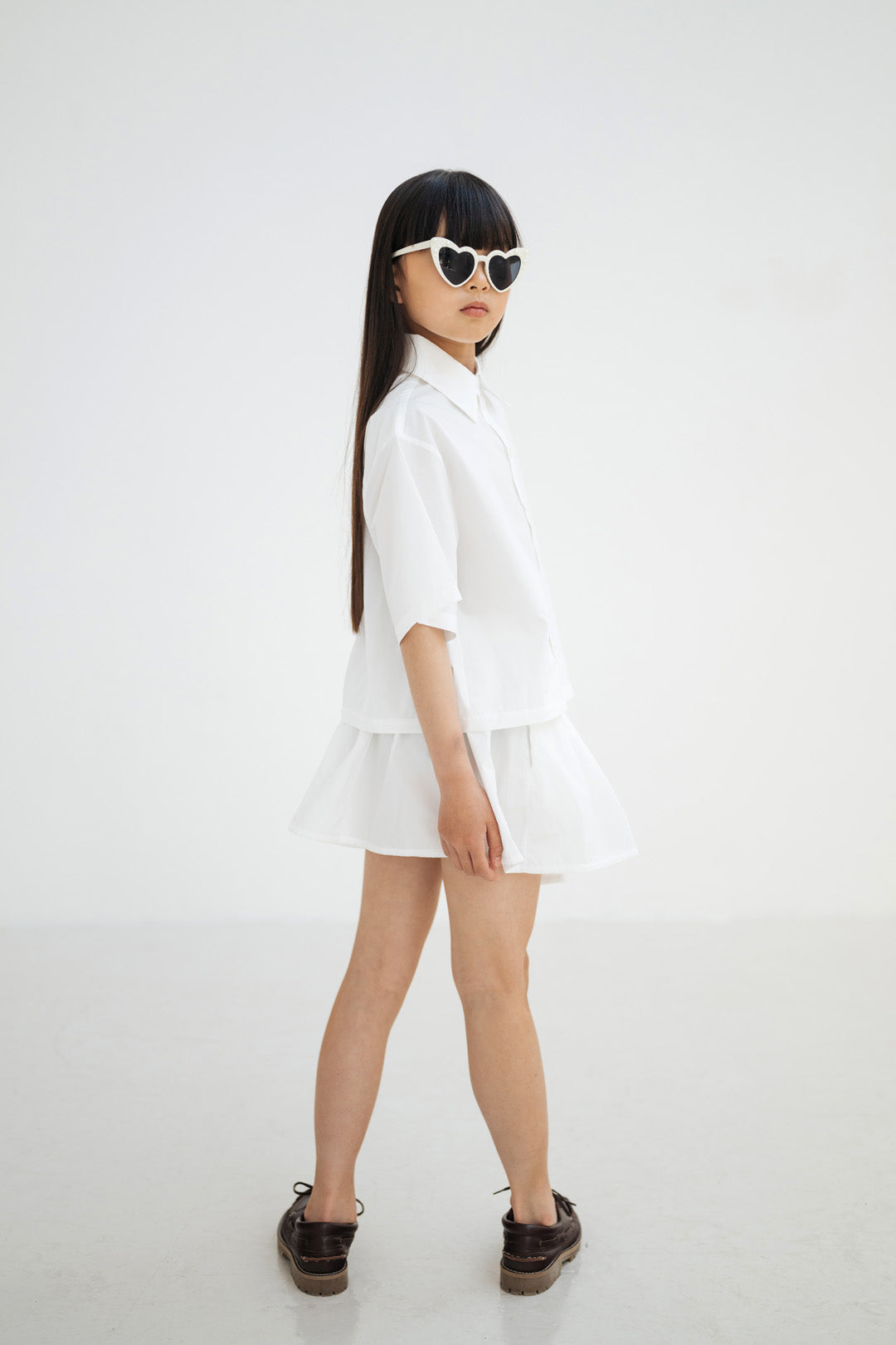 boxy blouse - crips white