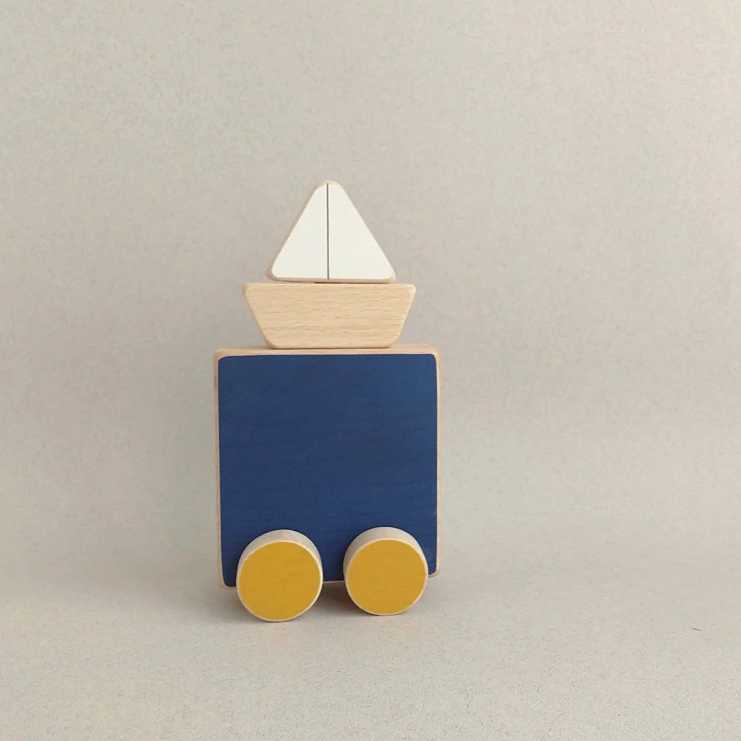 The Wandering Workshop - Sea and boat push toy