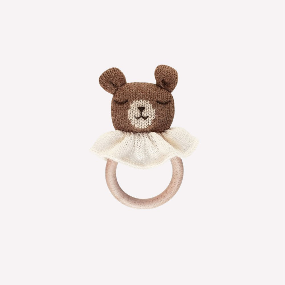 Main Sauvage - teething ring teddy nut