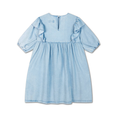 beau dress - bleached blue