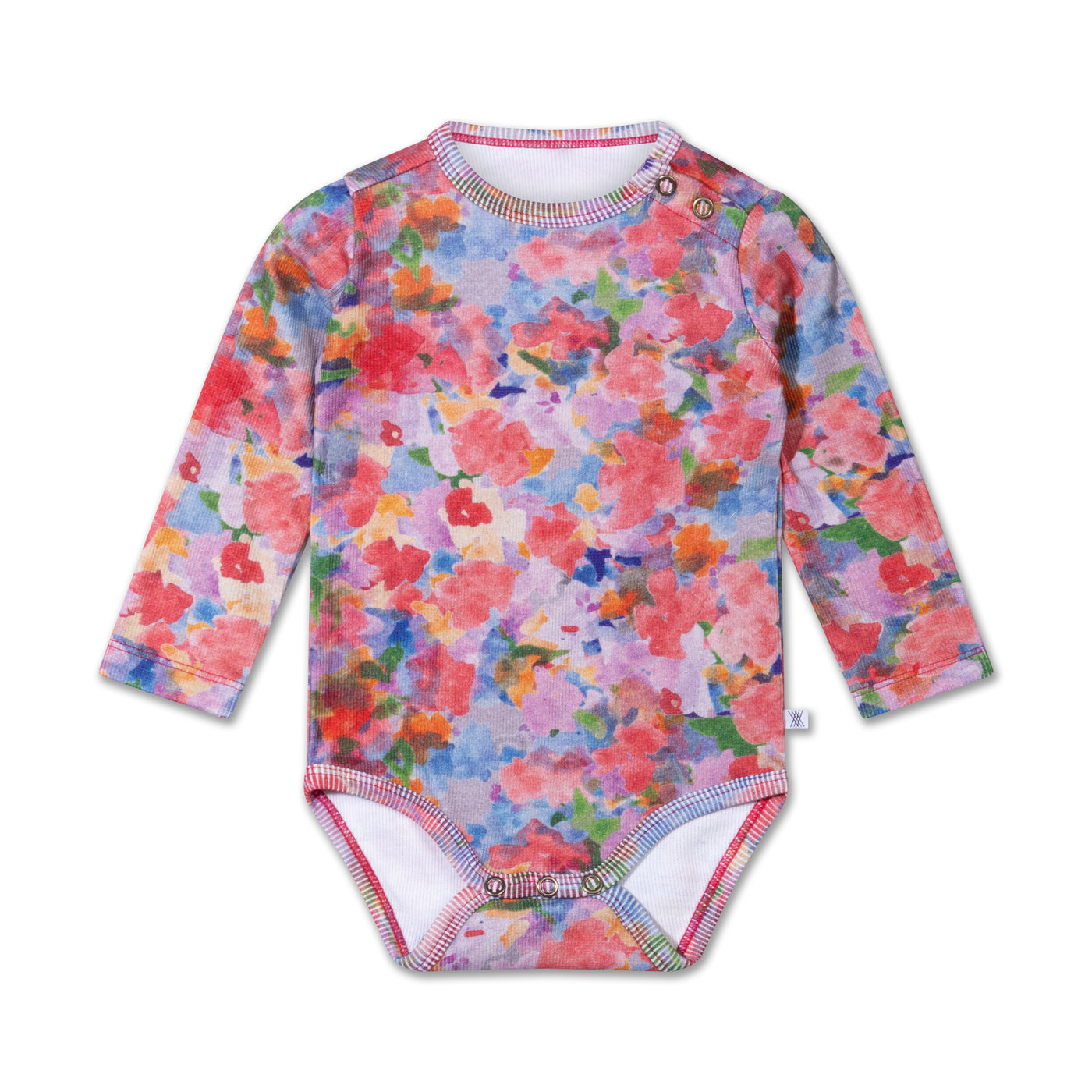 bodysuit LS - blur flower