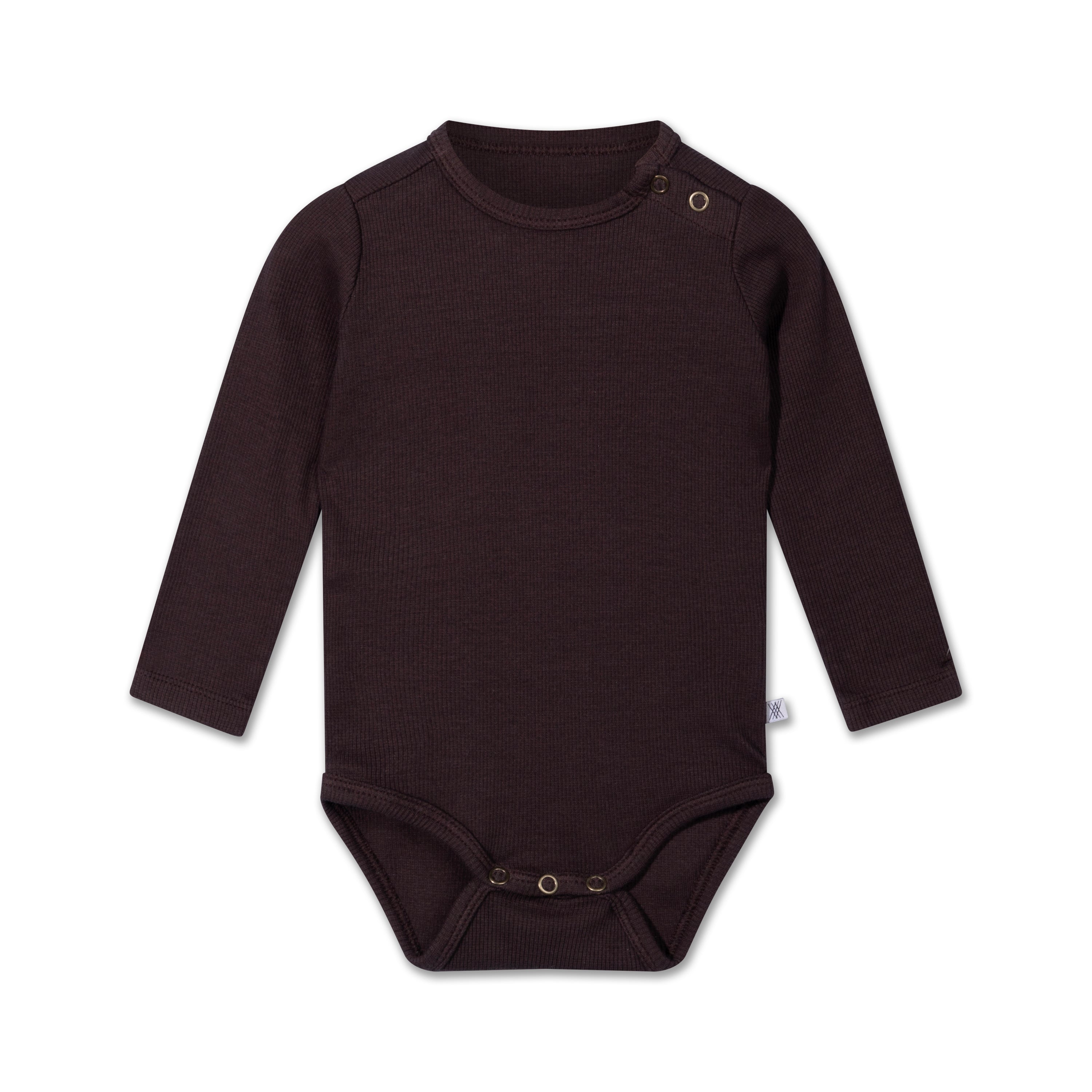 bodysuit LS - coffee brown