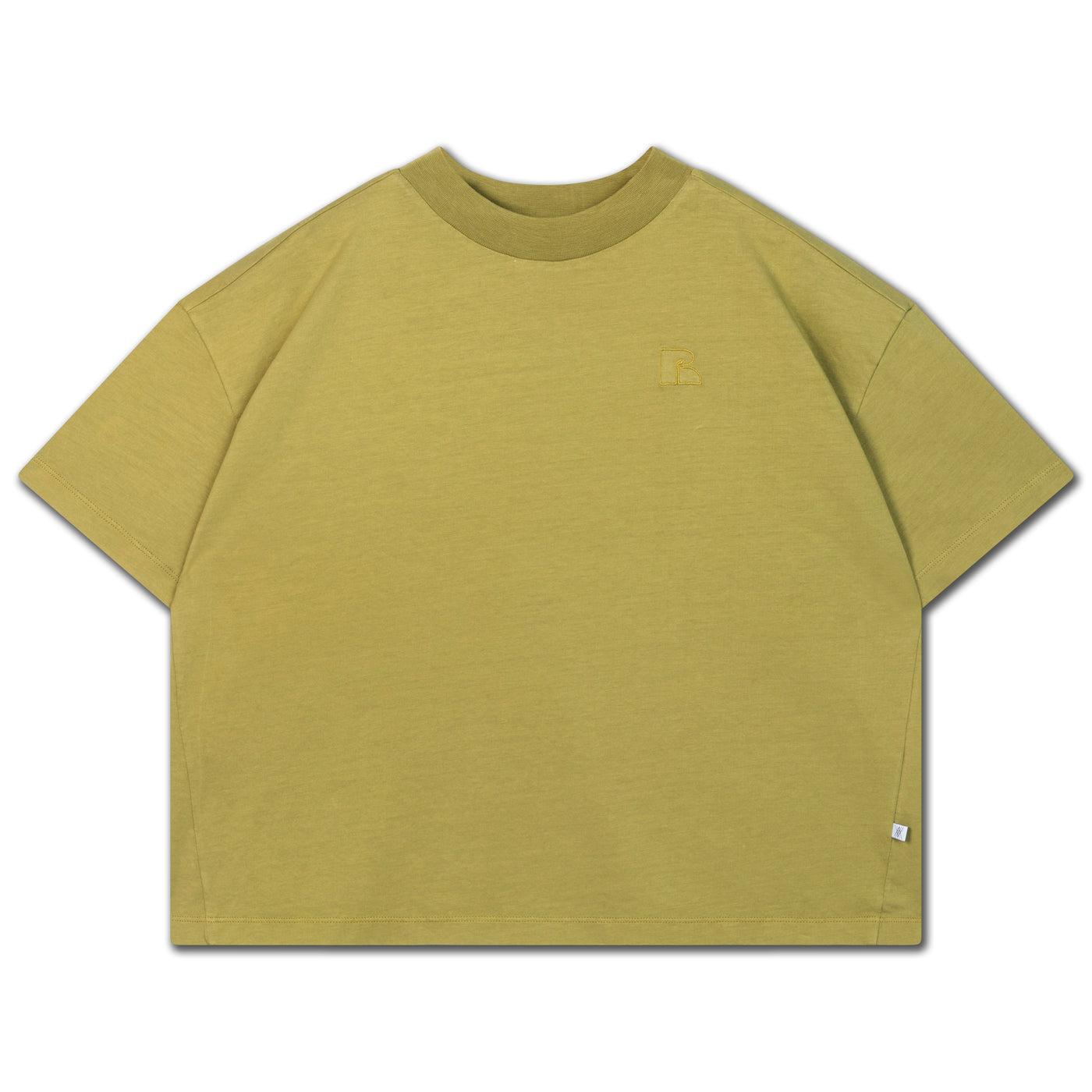 boxy tee - green moss