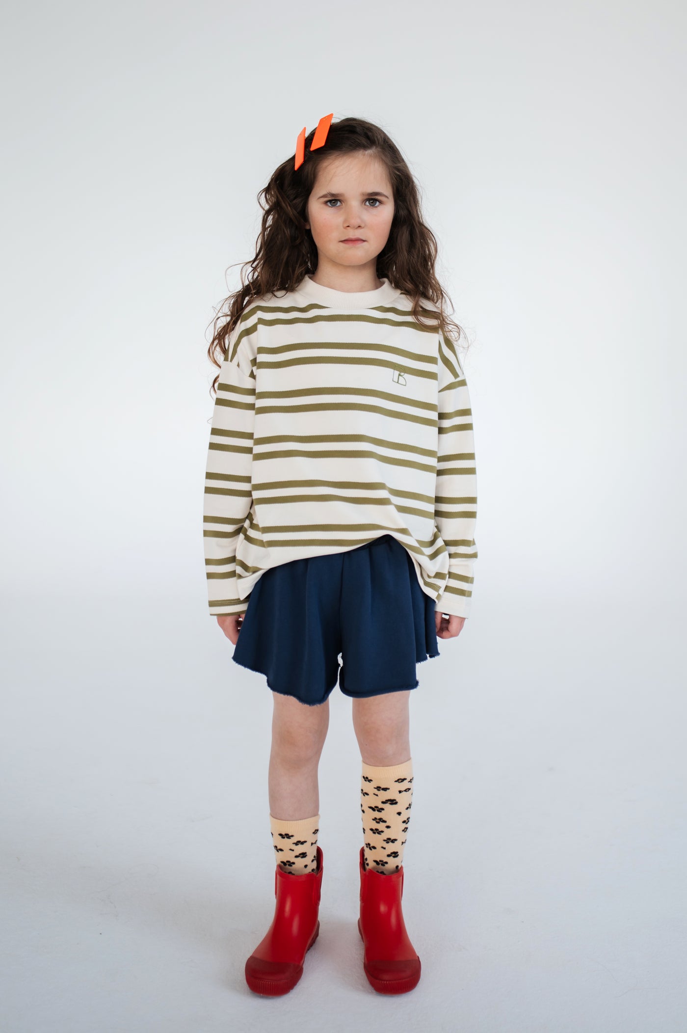 knee socks - leopard flower