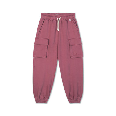 cargo sweatpants - faded eggplant