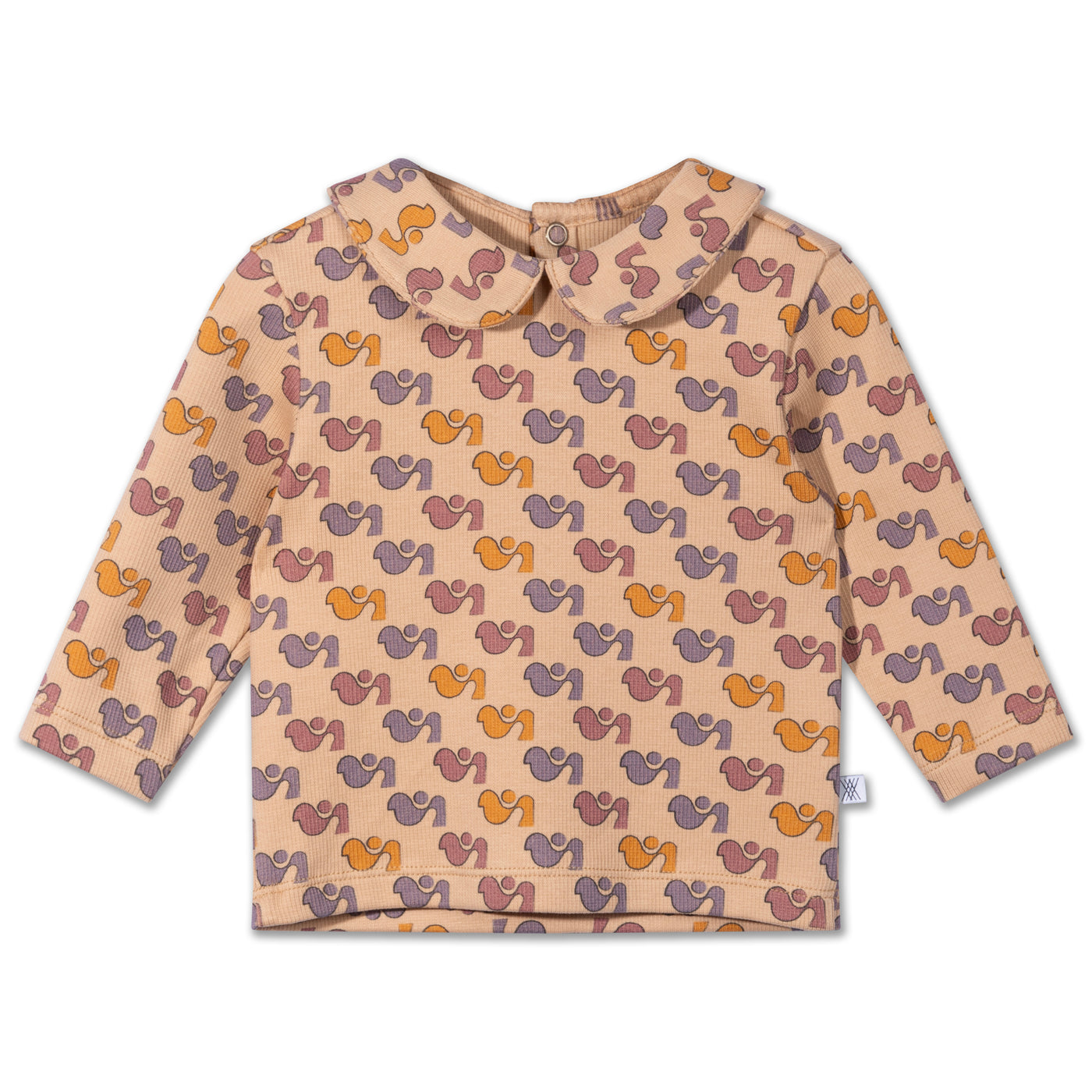 collar tee - all over duck dot