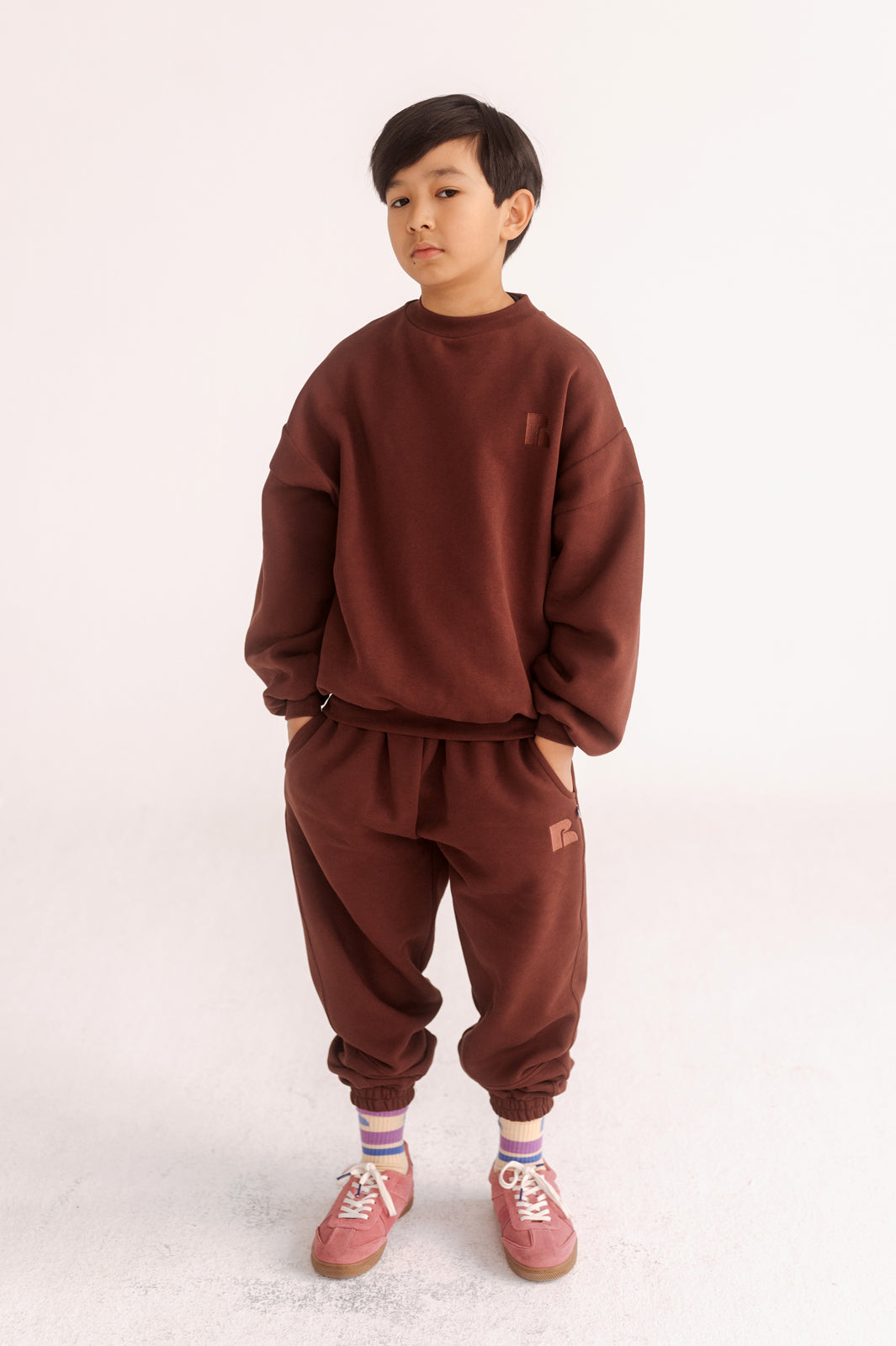 comfy pants - dark berry jam red