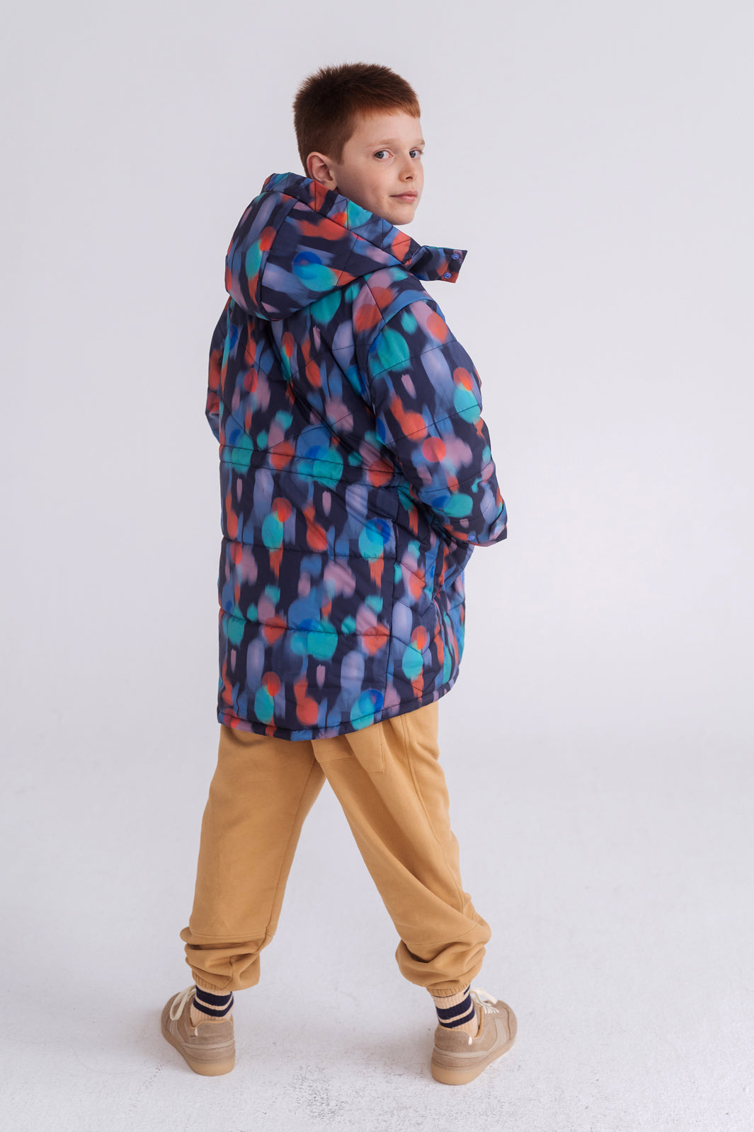 parka puffer - daze print