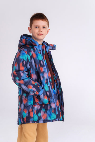 parka puffer - daze print