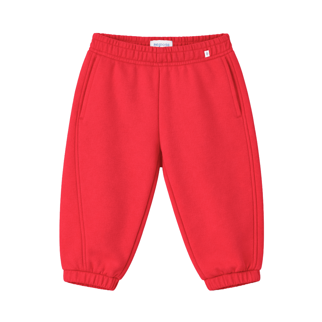 comfy wide pants - firecracker red