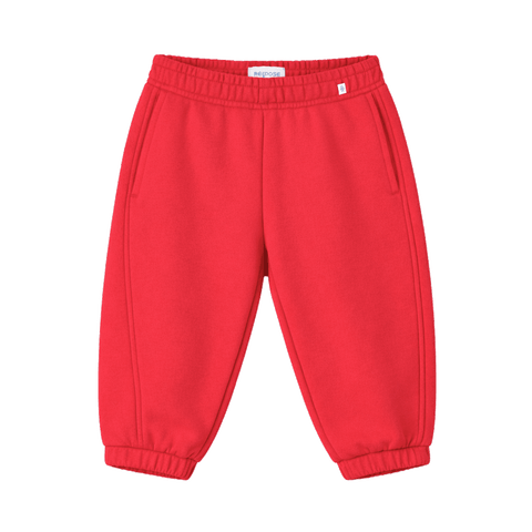 comfy wide pants - firecracker red