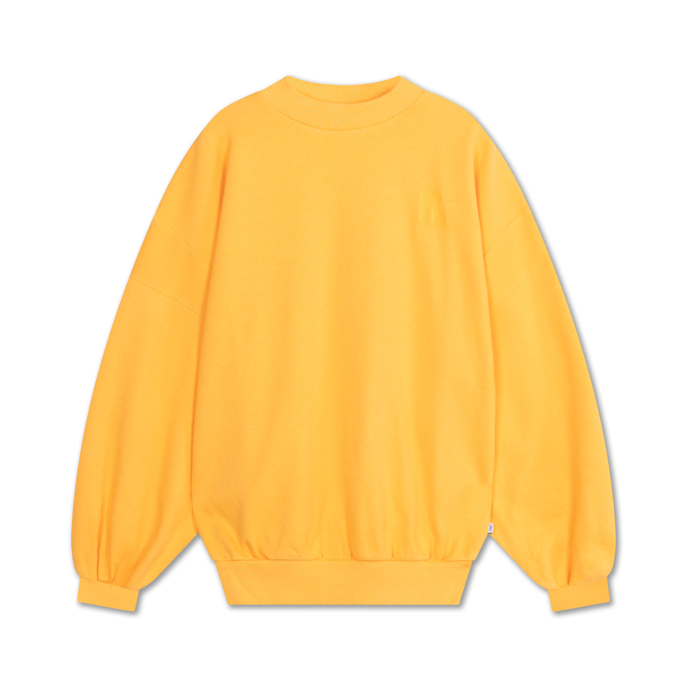 crewneck sweater - bright marigold