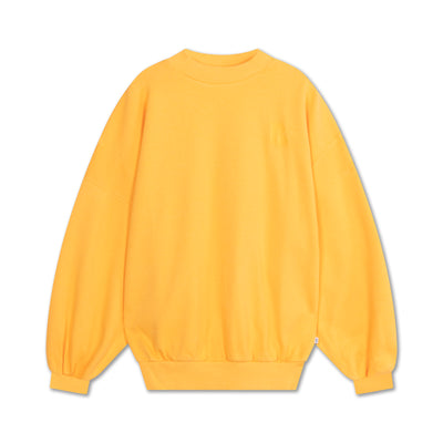 crewneck sweater - bright marigold