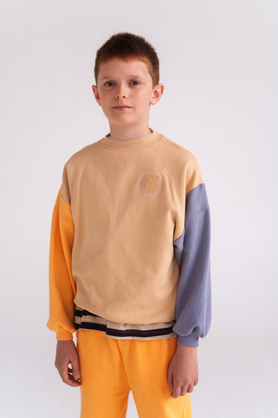 crewneck sweater - color block