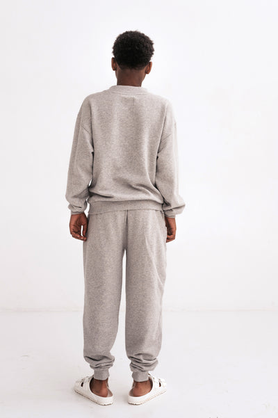 comfy sweater - light mixed grey