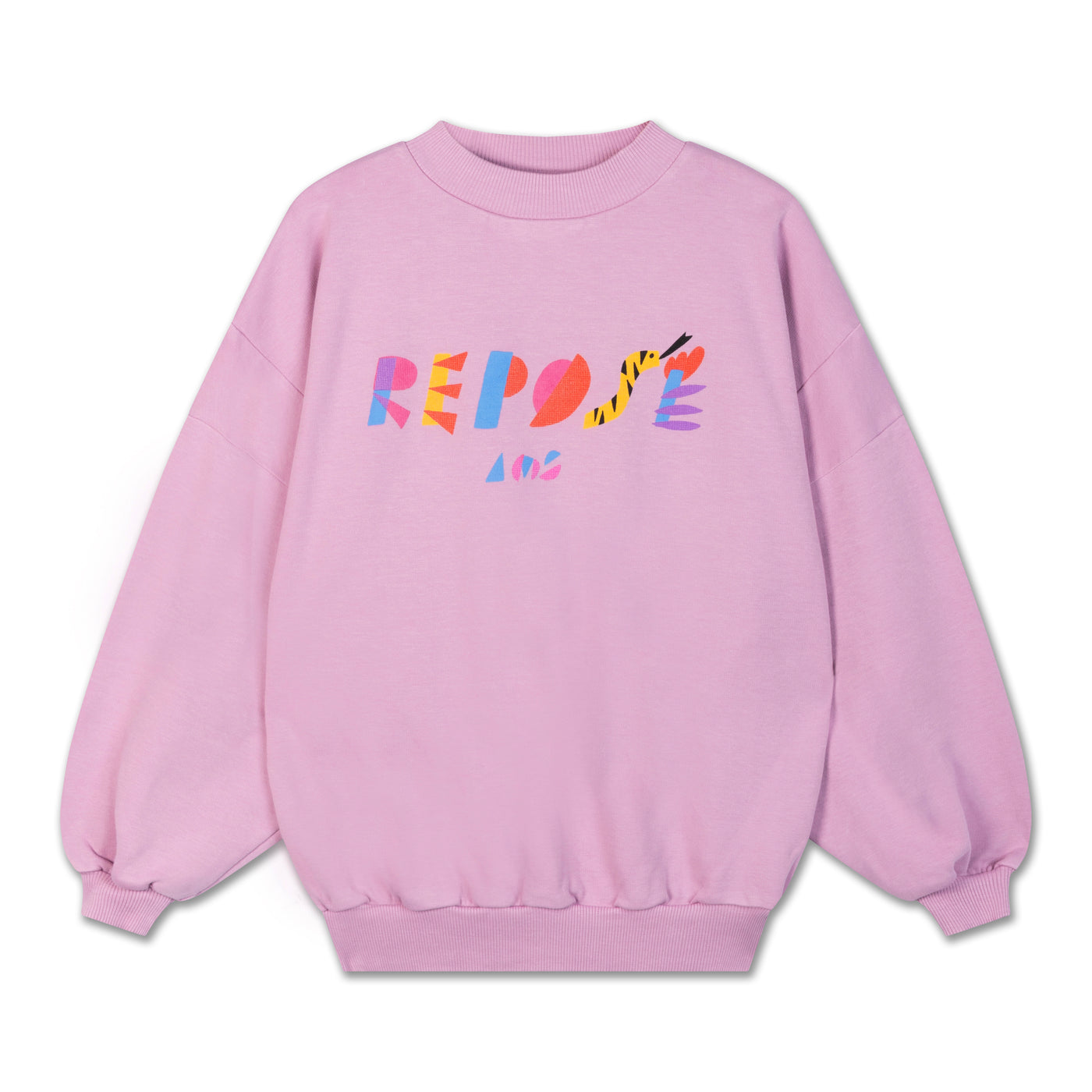 crewneck sweater - dusty orchid pink