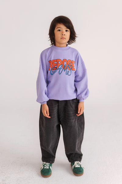 crewneck sweater - bright violet