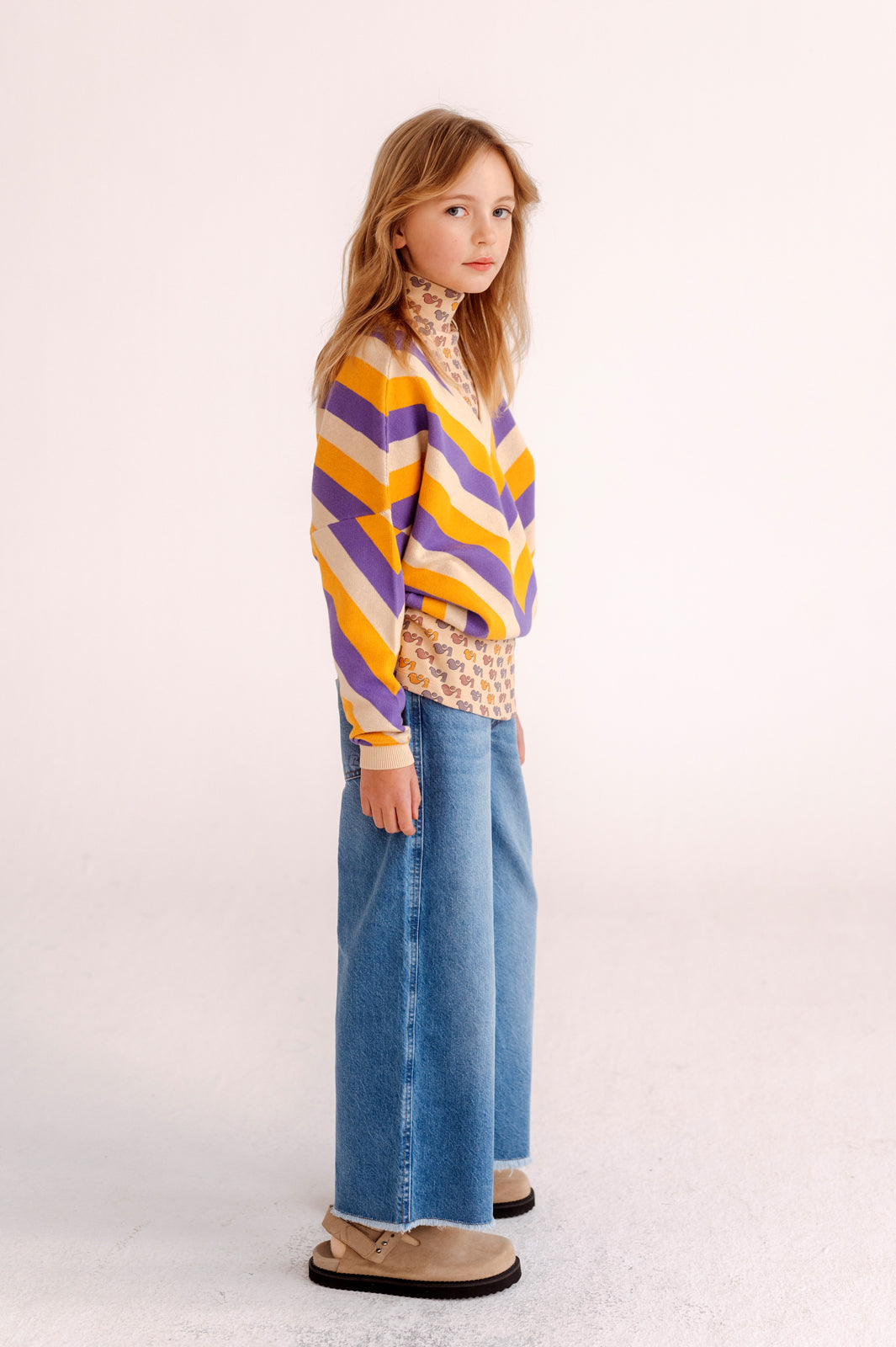 culotte pant - mid blue