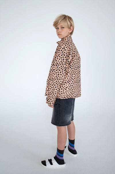 summer jacket - leopard flower