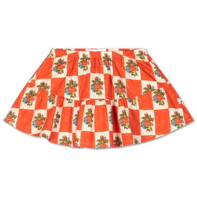 drip skirt - flower tiles