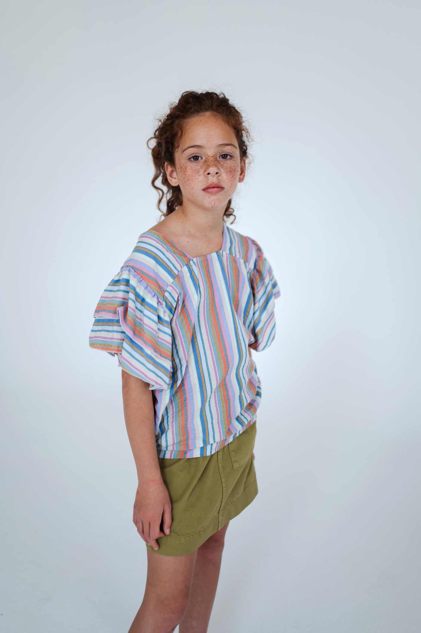 drip top - multi stripe