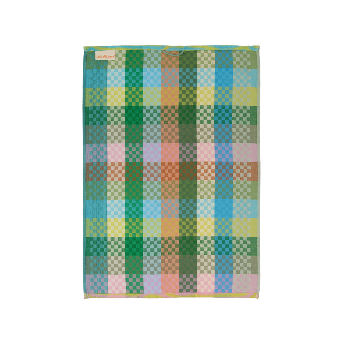 foekje fleur - tea towel #137B checkered check