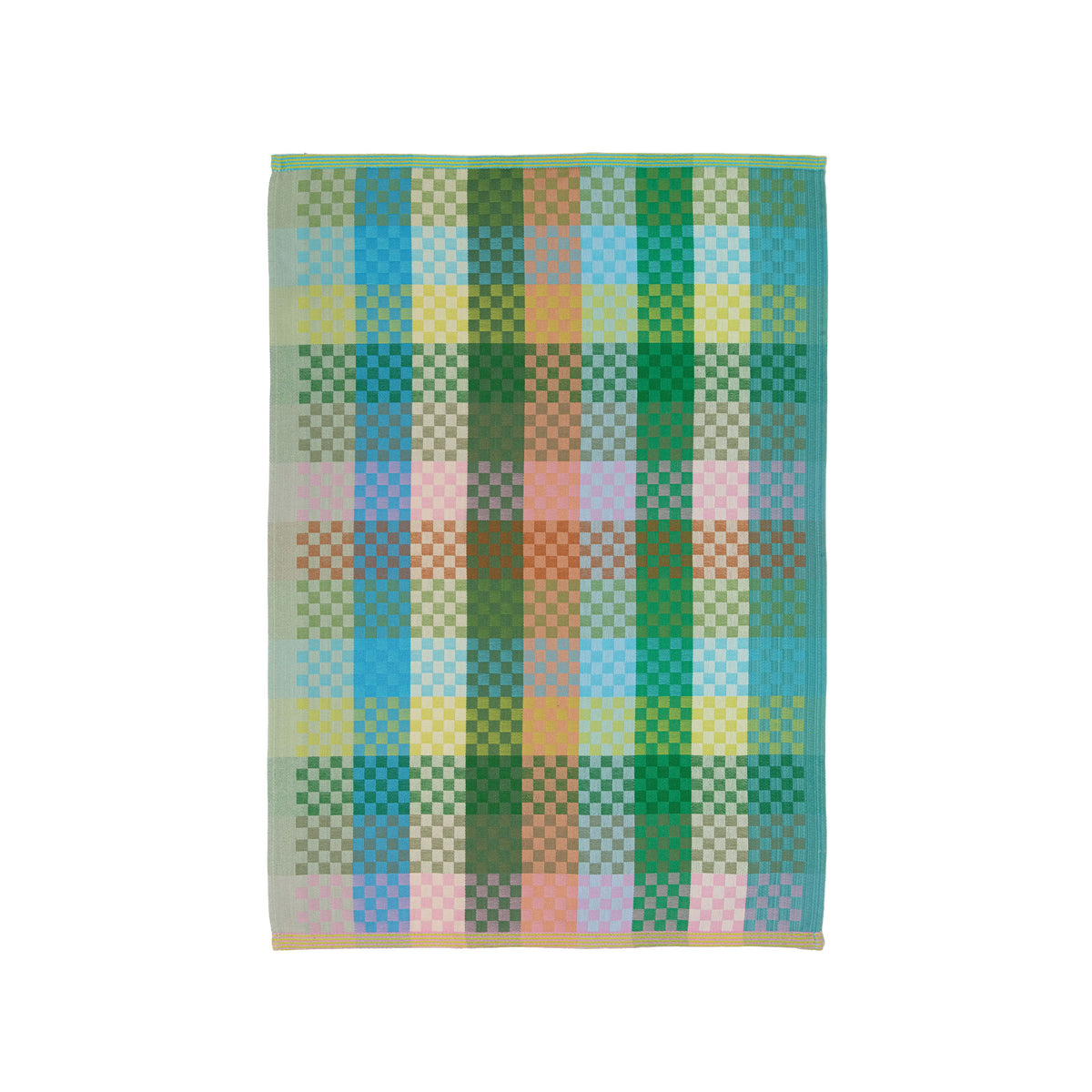 foekje fleur - tea towel #137B checkered check