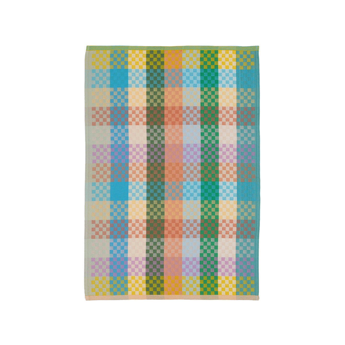 foekje fleur - tea towel #137A checkered check
