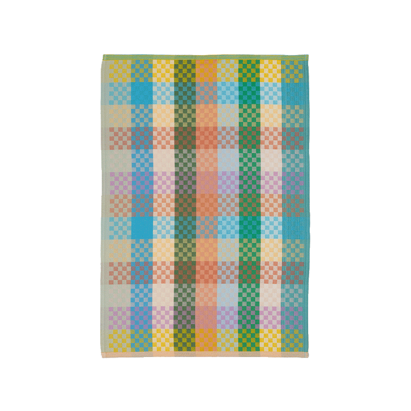 foekje fleur - tea towel #137A checkered check