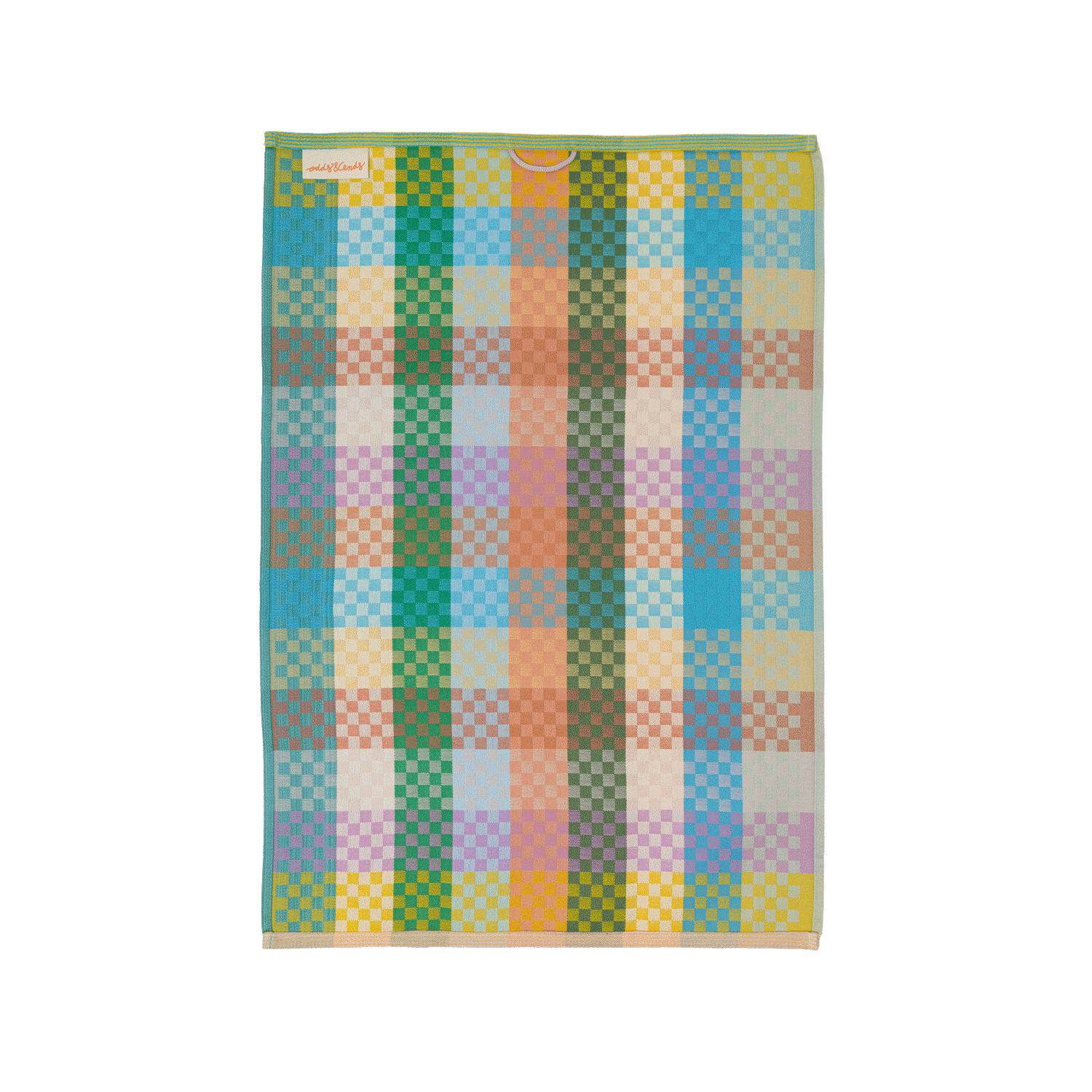 foekje fleur - tea towel #137A checkered check