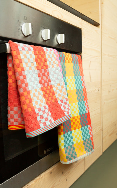 foekje fleur - #7 checkered check kitchen towel