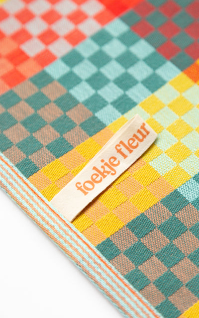 foekje fleur - #8 checkered check tea towel