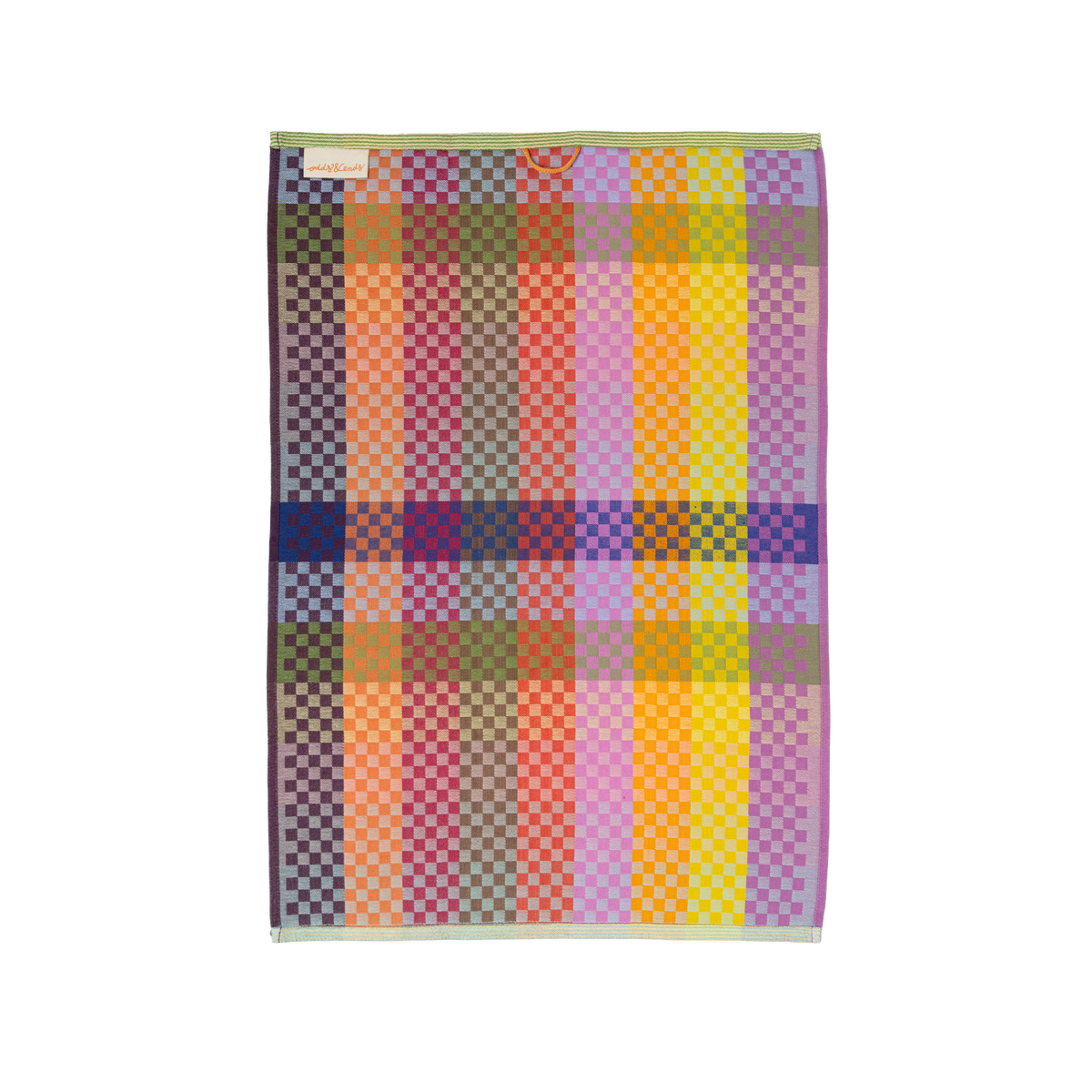 foekje fleur - tea towel #136B checkered check