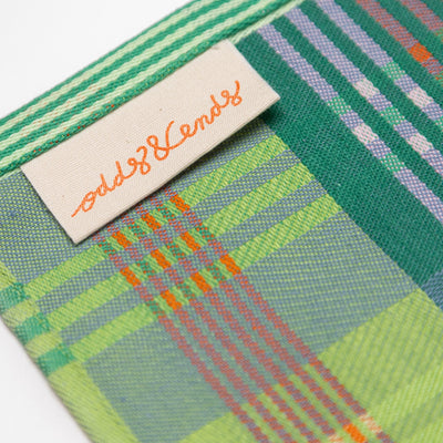 Colorful cotton tea towel made from leftover yarns – 50×70 cm – Foekje Fleur – made in Portugal