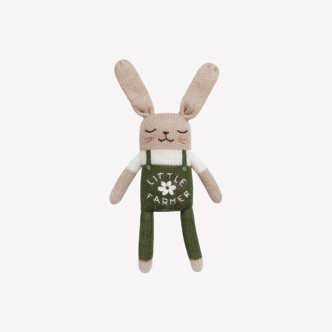 MainSauvageElliotbunnysofttoyindarkgreenoverallswithfloralembroidery_hand-knittedfrom100_babyalpacawool