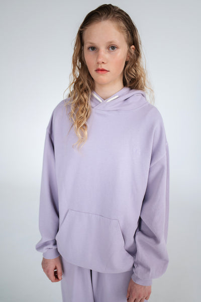 wide sweatpant - lavender fog