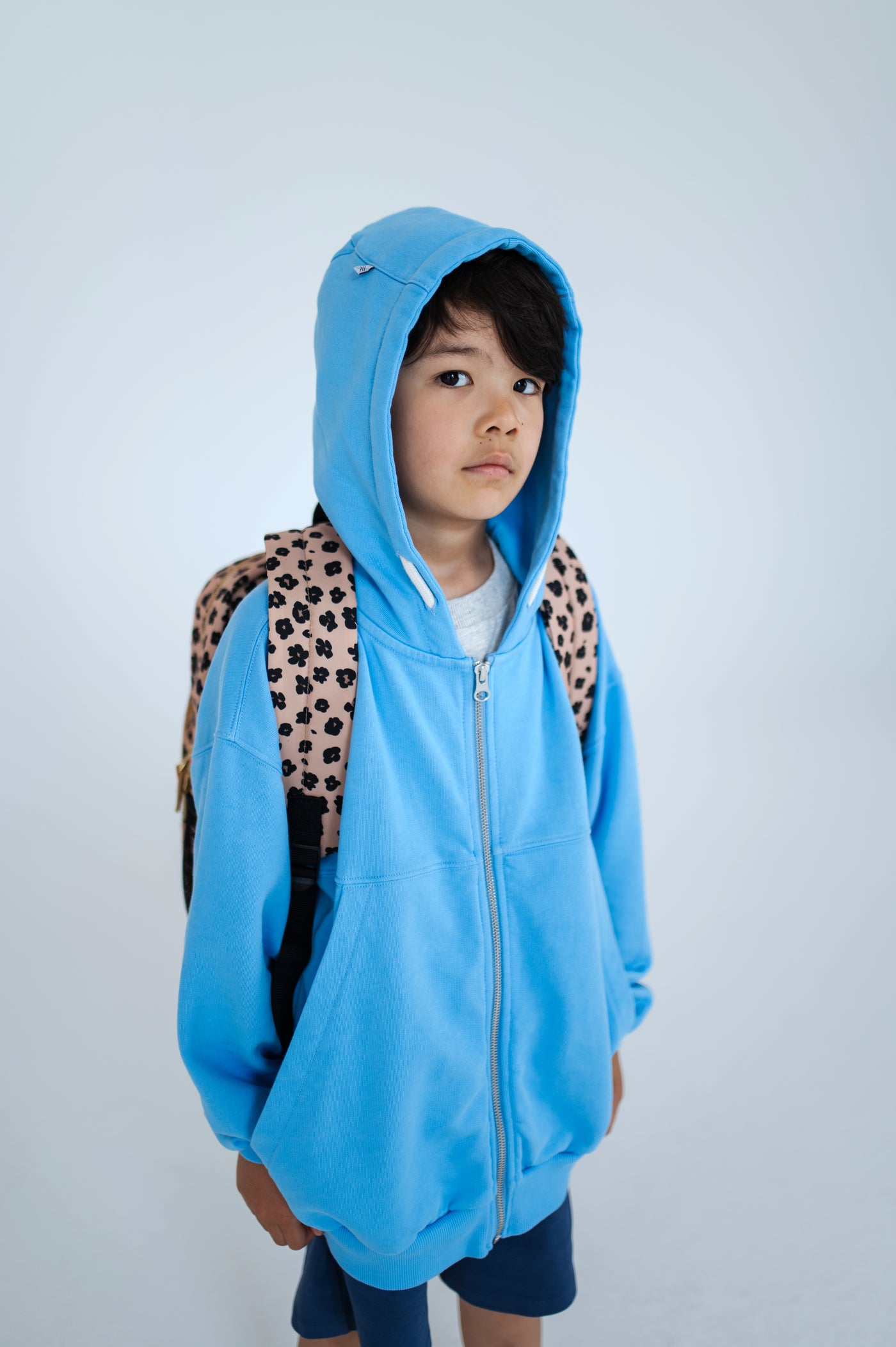 zip hoodie - summer day blue