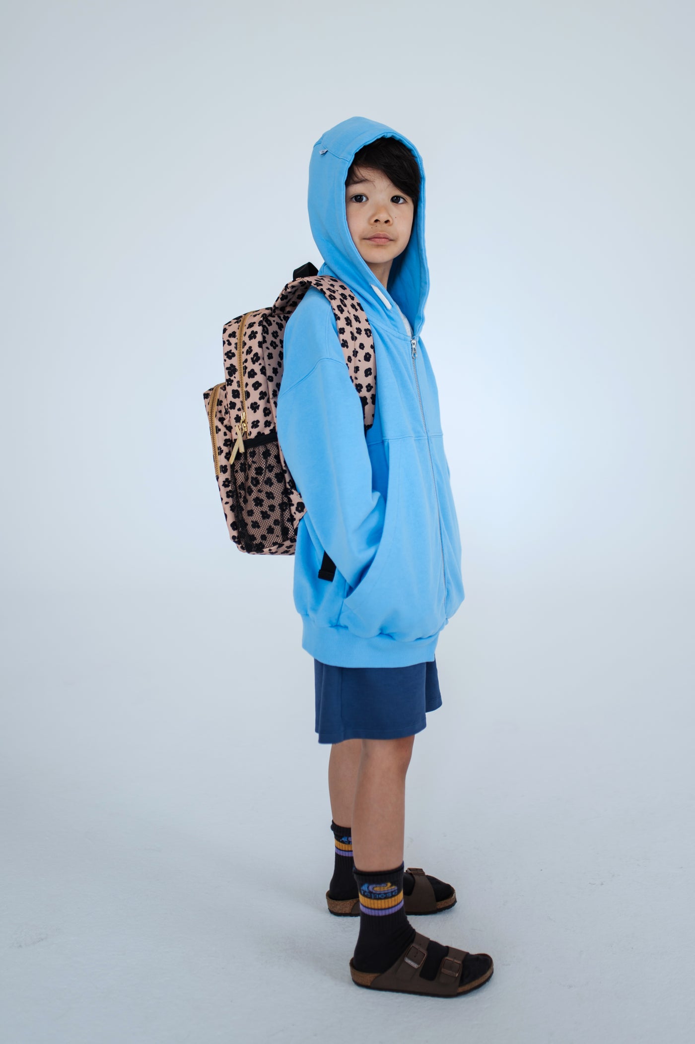 backpack - leopard flower