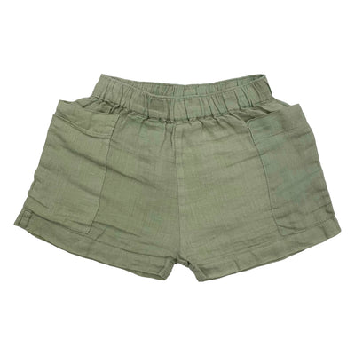 Summer & Storm blouse en shorts linnen sage green size 2