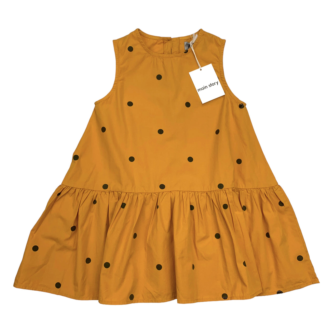 Main Story florence dress ochre dots 4yr (new)