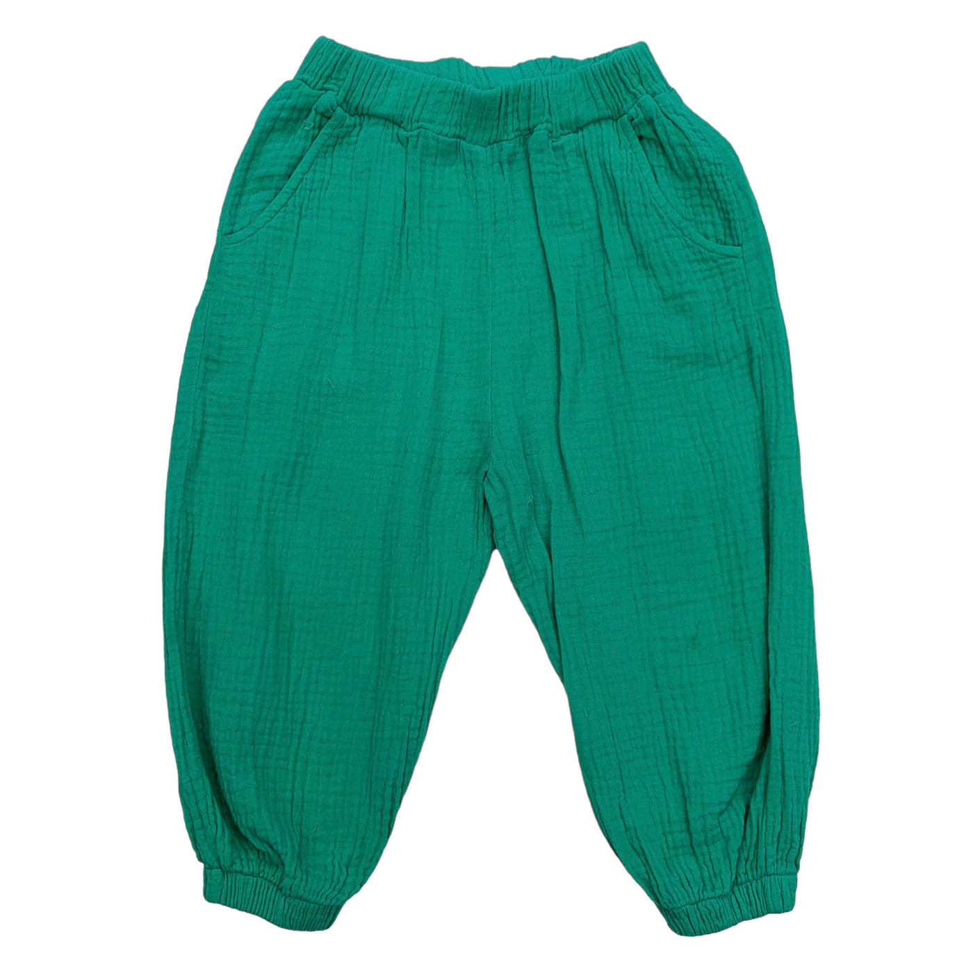 The campamento summer pants double gauze green size 2