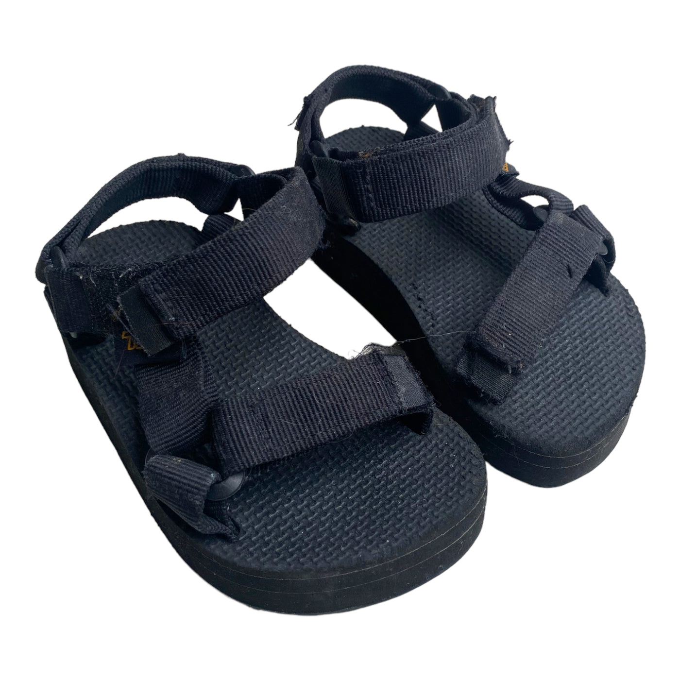Teva sandals platform black size 24