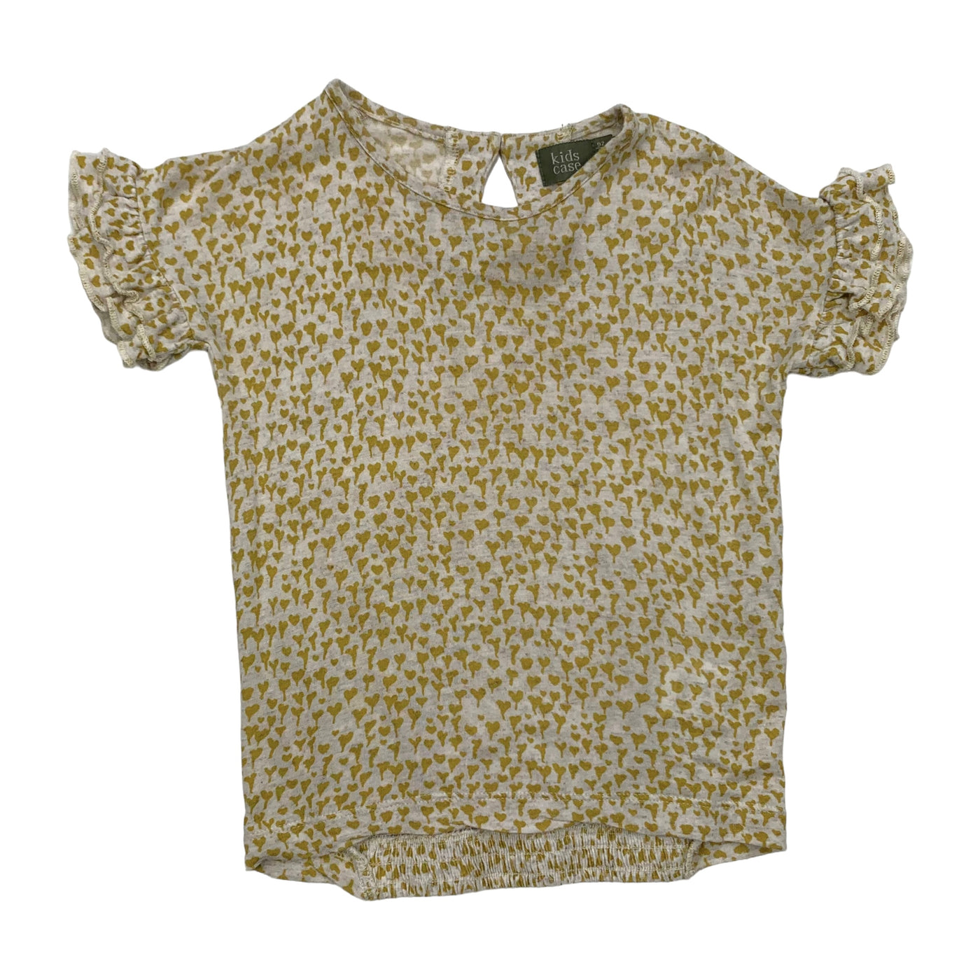 Kidscase T-shirt grey yellow print size 2 years