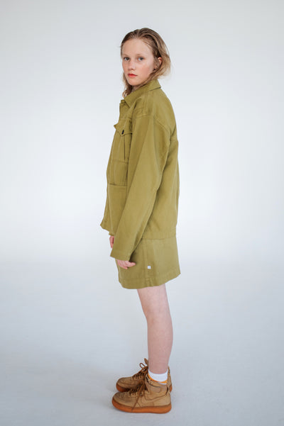 pocket skirt - green moss